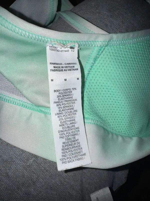 Nike Dri - Fit Mint green and white sports bra - Image 5