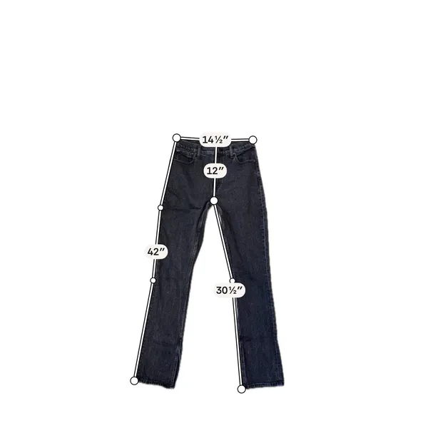 Abercrombie Black Indie Sleaze Grunge The Skinny High Rise Jeans Y2K 27/4 - Image 7