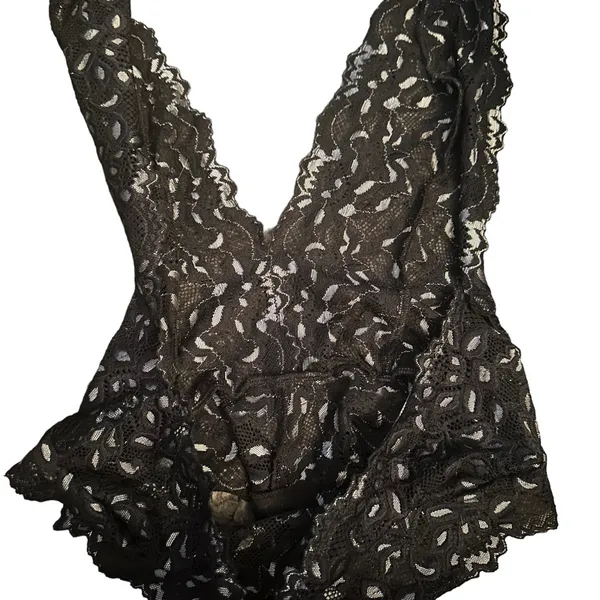 Forever 21 black and silver lace teddy - Image 3