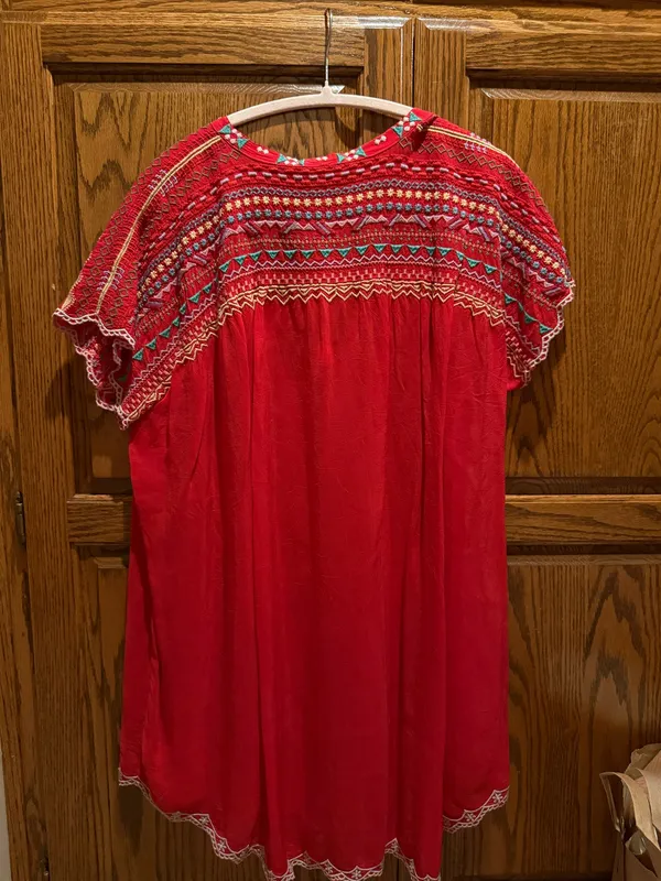 Johnny Was Red Embroidered Top - Image 3
