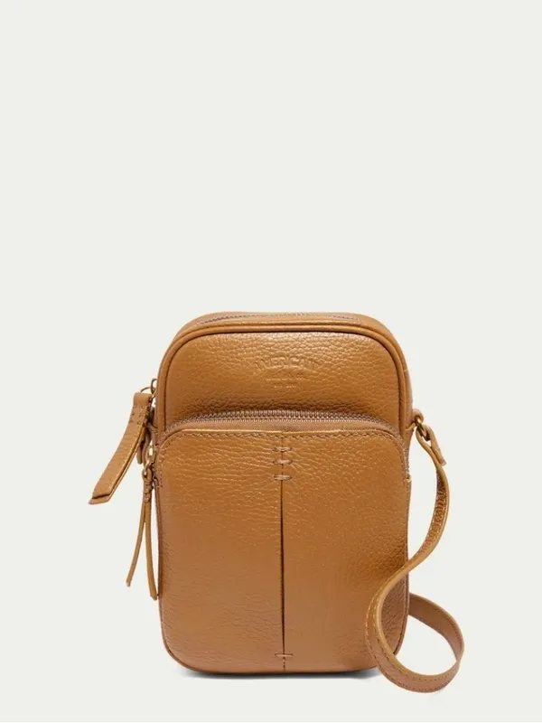 American‎ Leather Co. Cleveland Crossbody Cafe Latte - Image 2
