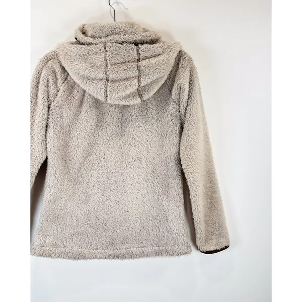 Kuhl Womens Flight Jacket Beige Avina Full Zip Sherpa Fleece Hooded Outdoor XS - Image 10