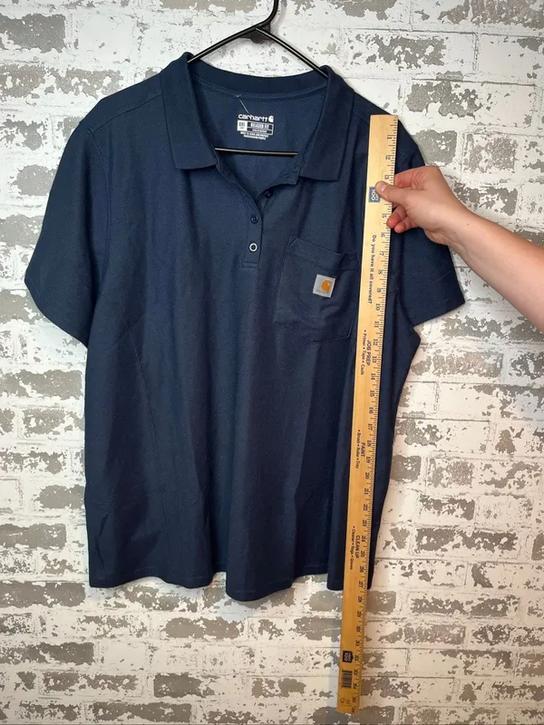 Carhartt | women navy blue polo - Image 6