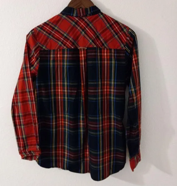 J.Crew Classic 10/M Blackwatch and Stewart Plais Long Sleeved Button Front Top - Image 2