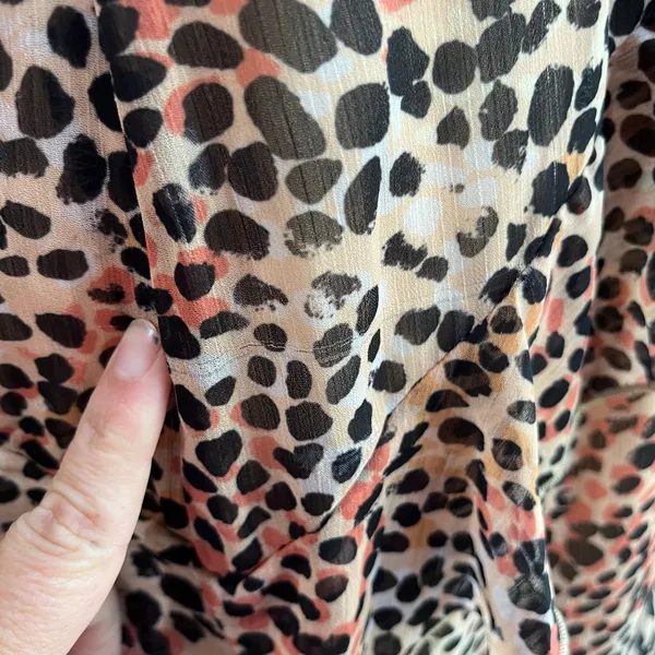 Revolve Majorelle Jasmina Leopard Print Midi Dress‎ Slip Style Party Dress Sz L - Image 8