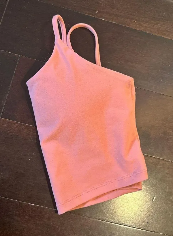 Pink Lily Peach skinny strap athletic top - Image 2
