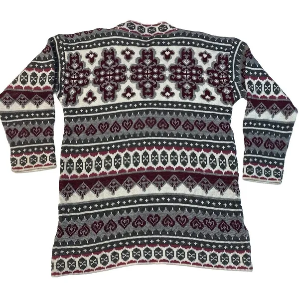 Carriage Court Crewneck‎ Tunic Sweater Womens Size Small Nordic Faire - Image 6