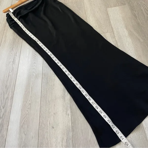 White Fox Skirt draped slip maxi womens Black small formal chic resortwear - Image 6