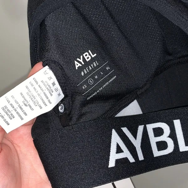 NWT AYBL black training sports bra - Image 5