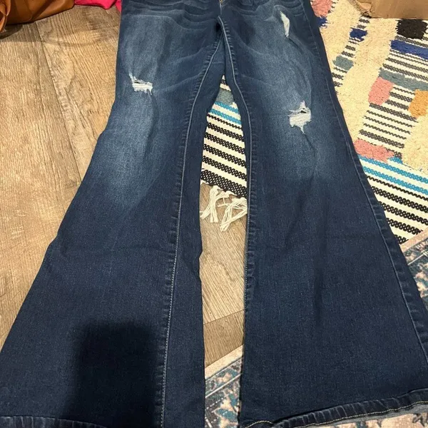 Wanna betta butt low rise wide leg‎ jeans 30 Blue - Image 4