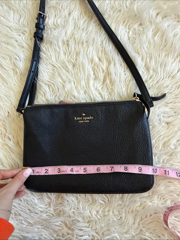 Kate Spade Lelia Triple Gusset Crossbody Black - Image 8