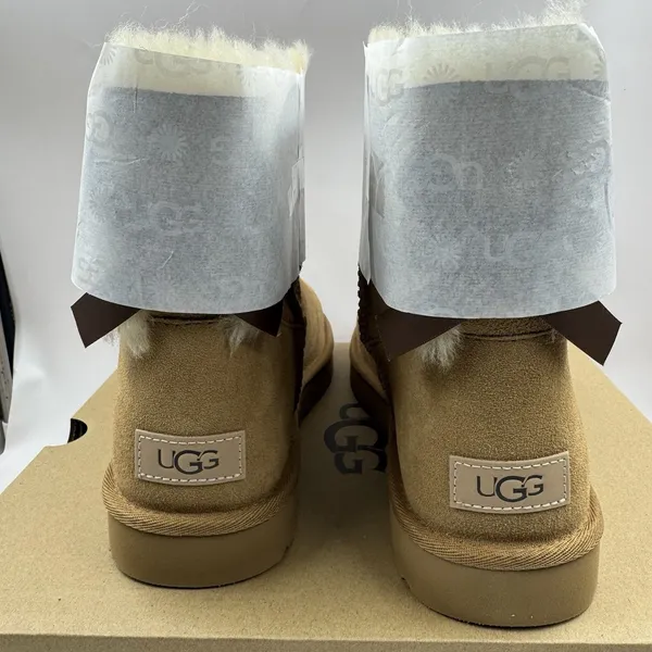 New 100% UGG Brand 1016501 Mini Bailey Bow II Women's Boots Shoes Chestnut - Image 2