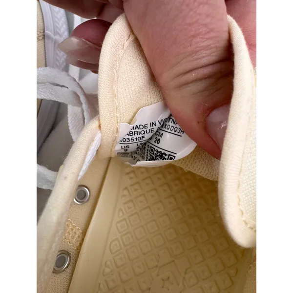 Converse Chuck Taylor All Star Dainty Festival Size‎ 9 Light Yellow Canvas - Image 7