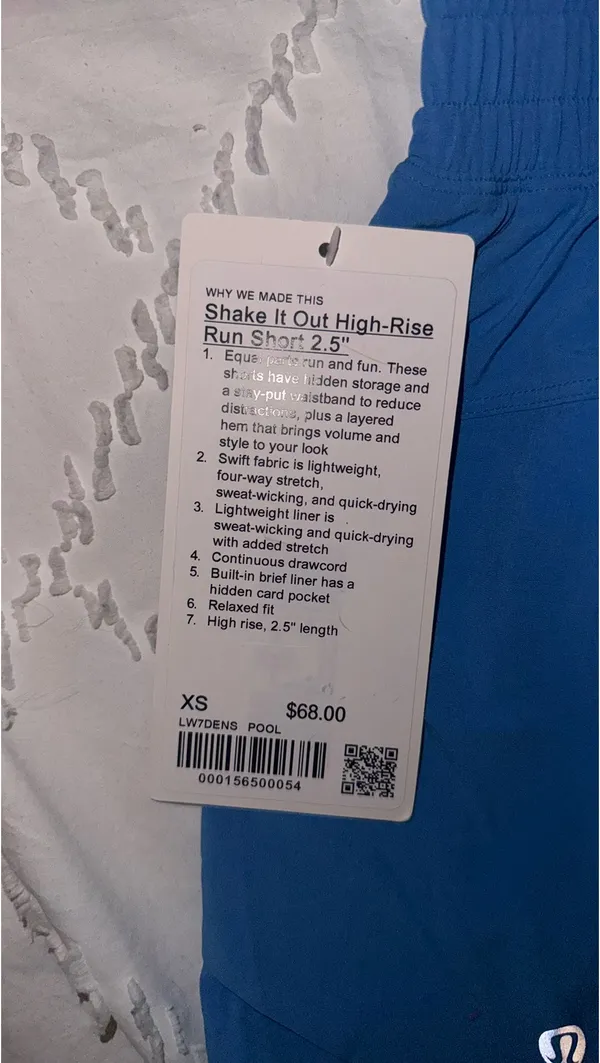 Lululemon Shake it out high rise run shorts - Image 3