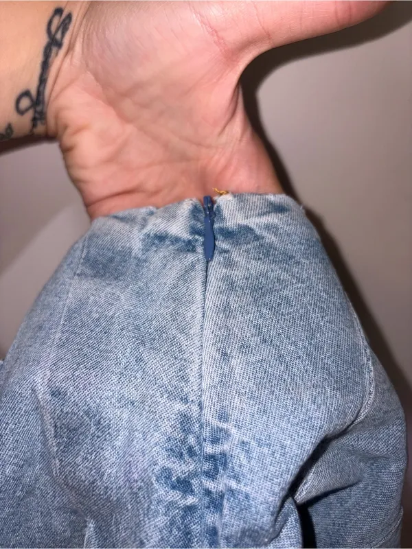 Finesse Y2K Light Blue Denim Mini Skirt Size XS - Image 5