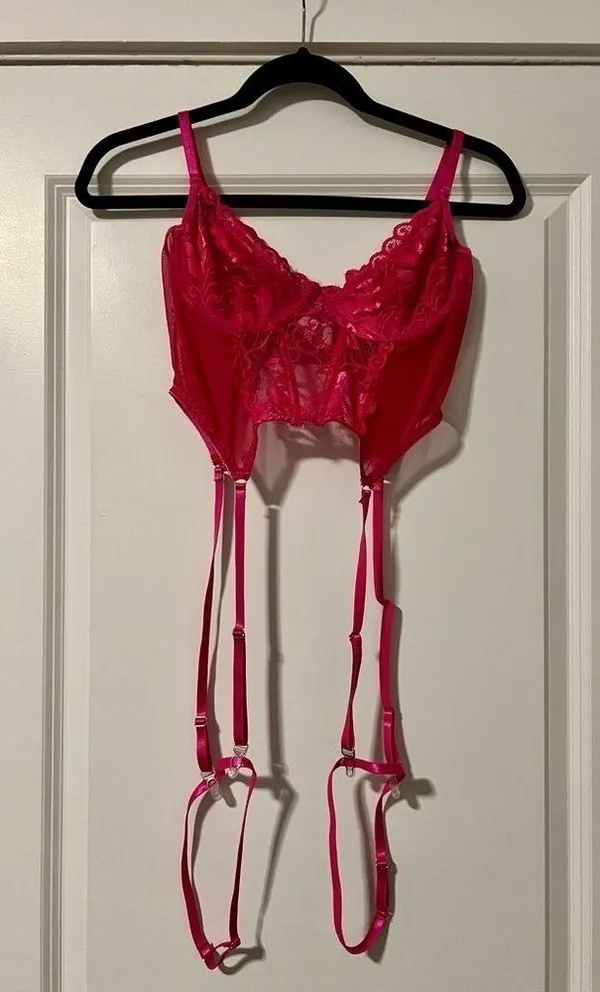Women’s Bright Pink Intimates Top Size M Size M - Image 2