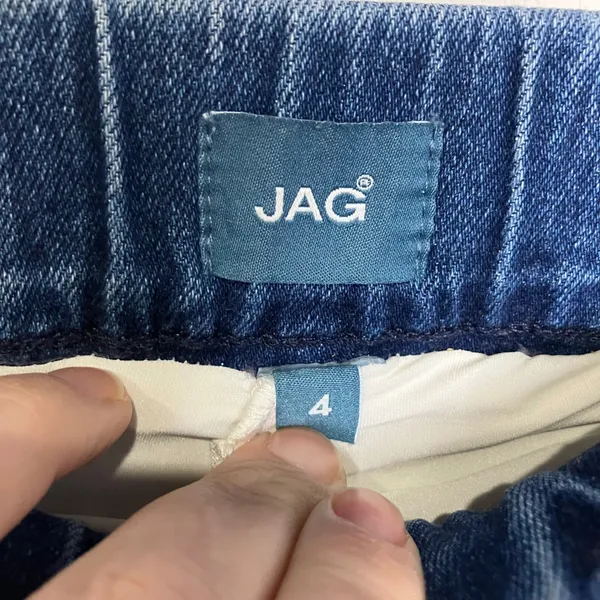 Jag on the go skort denim women's size‎ 4 casual minimalist modest neutral - Image 3