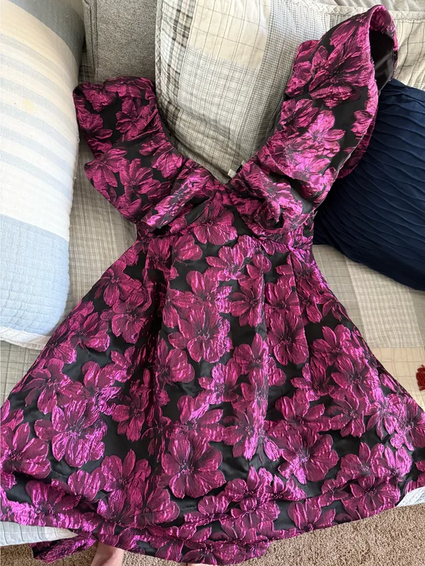 AMYLYNN Semi Formal Dress Purple Size XS - Image 3