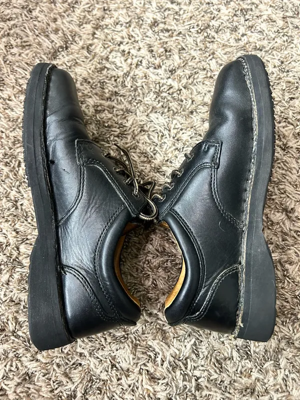 Born Black Leather Oxford Derby-style lace-up shoes Sz 8 - Image 7