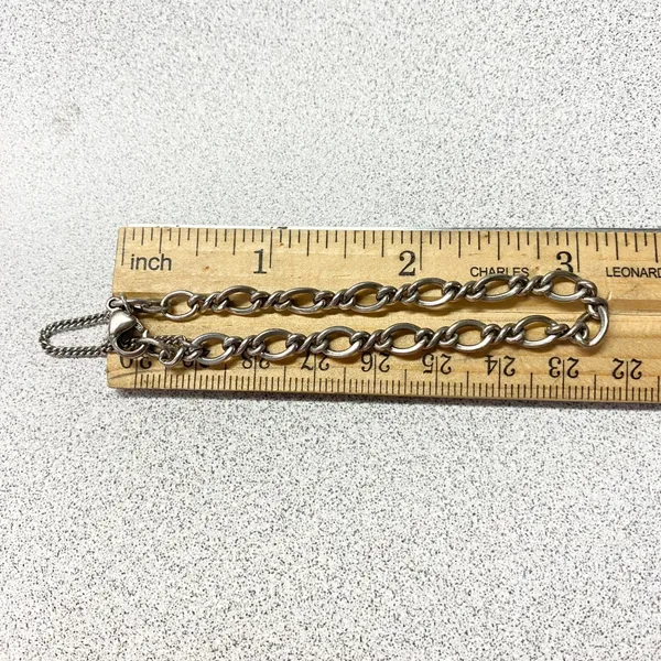 JAMES AVERY 925 Sterling Silver Figaro Chain Bracelet w/ Extension Lobster Clasp - Image 7