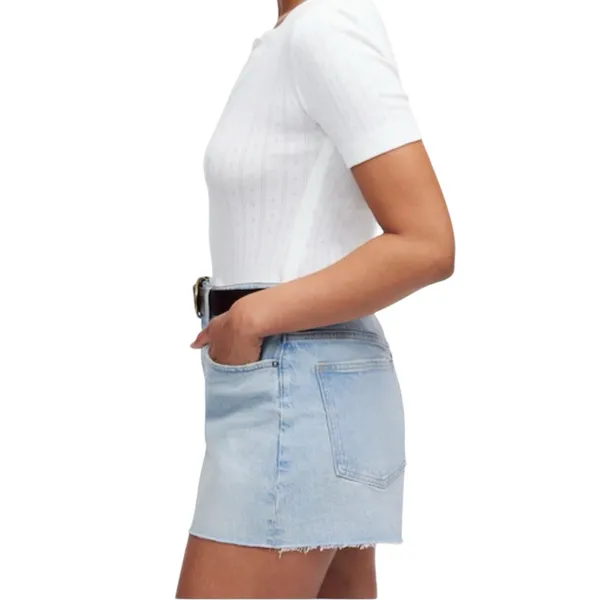 Madewell The Curvy Perfect Jean Shorts Foster Wash Women’s Size 31 Raw Hem - Image 2