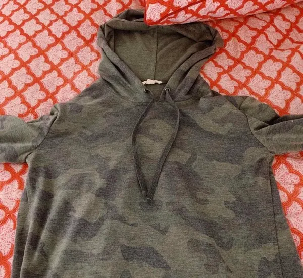 cute camo hoodie Green - Image 3