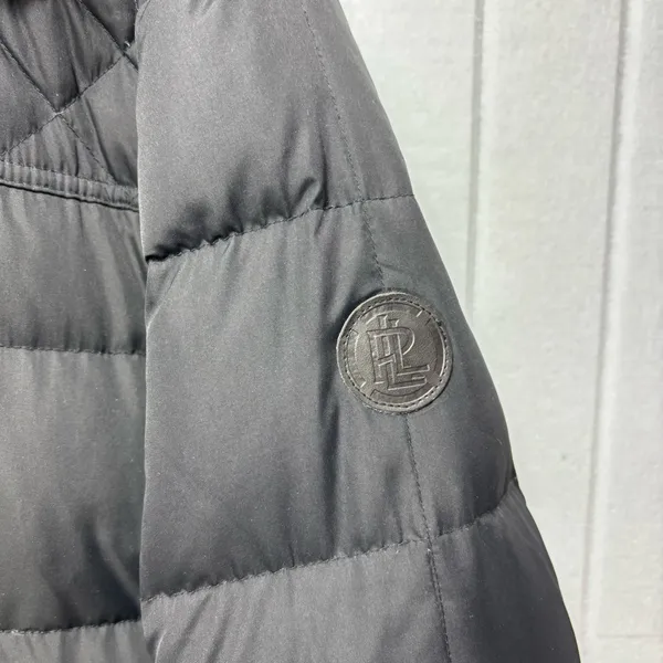 Ralph Lauren‎ Black Puffer Jacket with Faux Fur Trim - Image 6