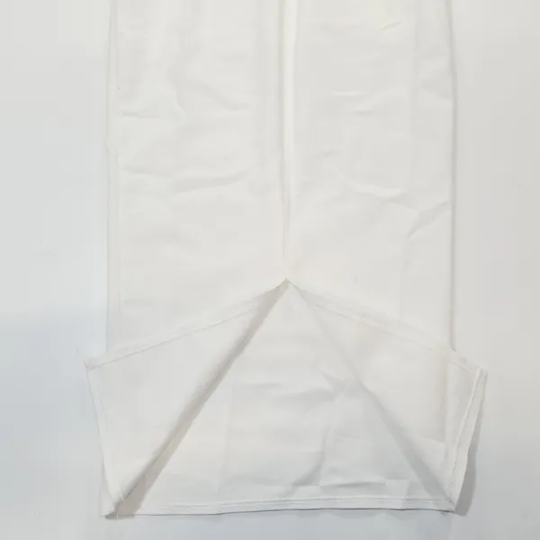 MORE TO COME Sophia Strapless Midi Dress in White XS - Image 7