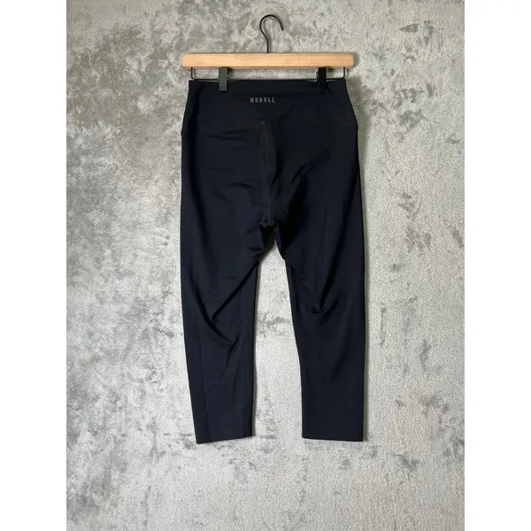 NOBULL Black High Rise Cropped Leggings Women's Medium Athletic‎ Workout - Image 3