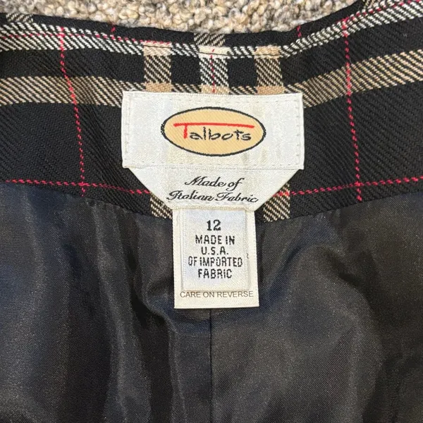 Talbots Women's Plaid Trousers Pants Size 12 - Image 6