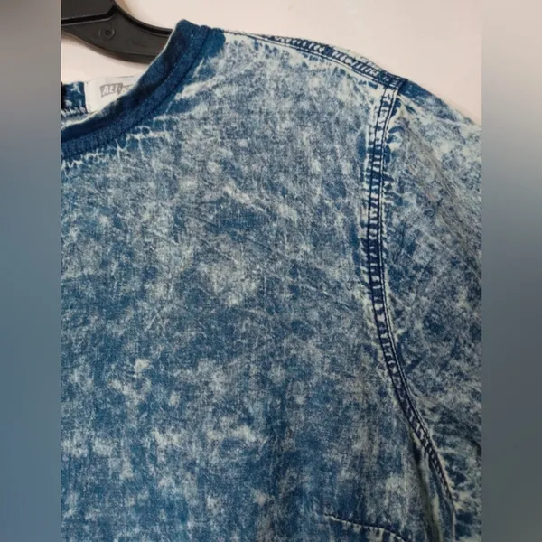 Ali & Kris Acid Wash Denim T-Shirt Dress Size‎ Large - Image 5