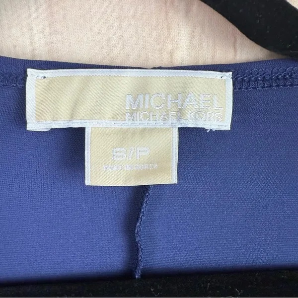 Michael Kors Navy Long Sleeve Dress - Image 2