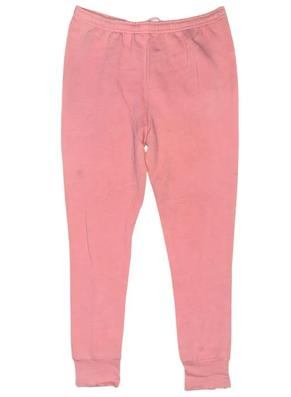 LoveShackFancy Women’s Size S M Pink Bow Graphic Drawstring Joggers Sweatpants - Image 3