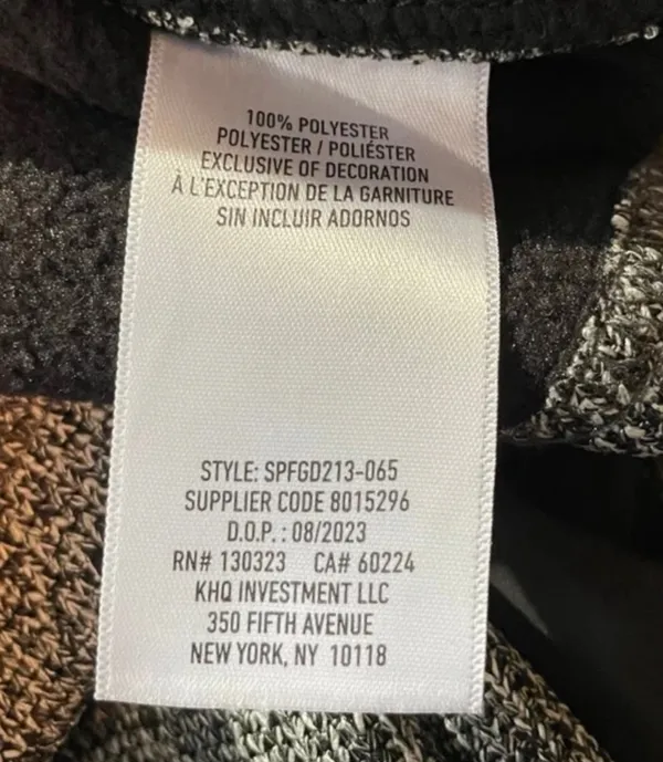 Spyder Sweater Sweatshirt Jacket 1/4 Snap Grey Black Men’s Small NEW NWT - Image 9