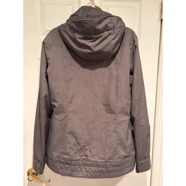 Columbia Omni-Shield Women’s Gray Hooded Winter Jacket Coat Medium M - Image 4