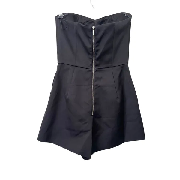 KEEPSAKE Pleated Sleeveless Romper Black X - Image 3