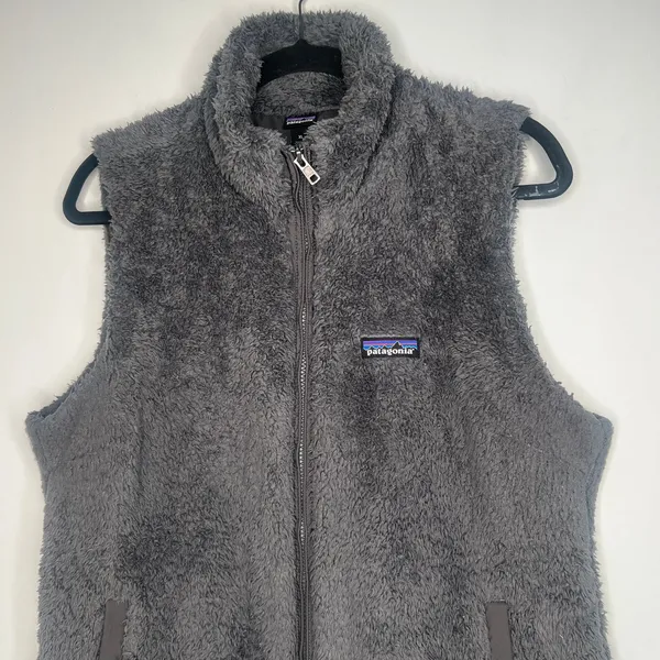 Patagonia Los Gatos Grey Fleece Vest Size XL - Image 3