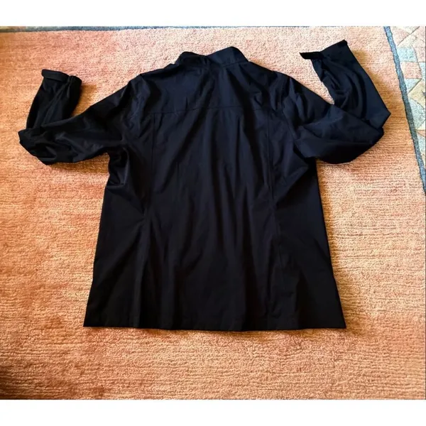 Lady Hagen Black Rain Jacket XXL Lightweight Zip Up Velcro Sleeves - Image 13