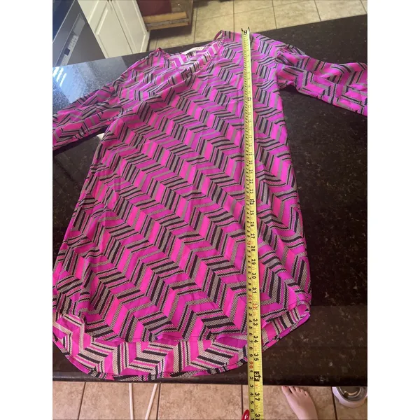 Trina Turk Dress Sz‎ 2 Women's Pink Black Silk Sheath Elegant Work Church Shirt - Image 6