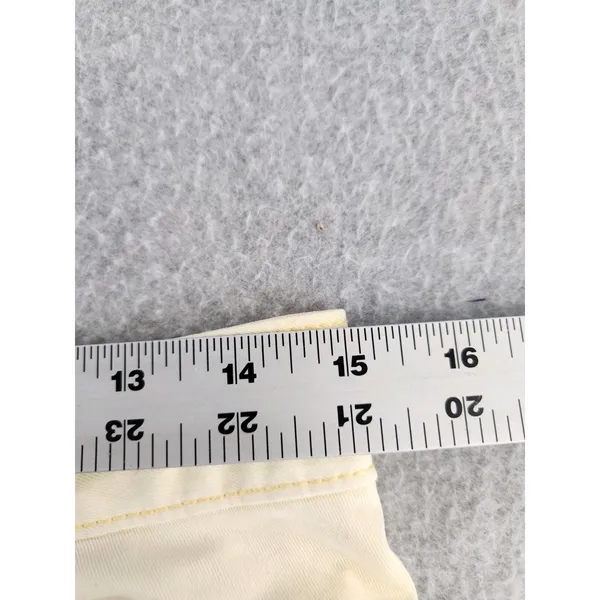 Vintage 90s y2k skirt Bebe‎ Butter Yellow mini micro rhinestone SZ 26 Waist 30" - Image 13