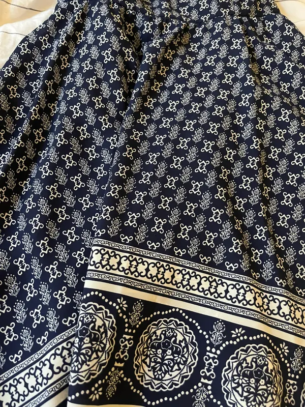 Greek Boutique Sundress Blue Size M - Image 2
