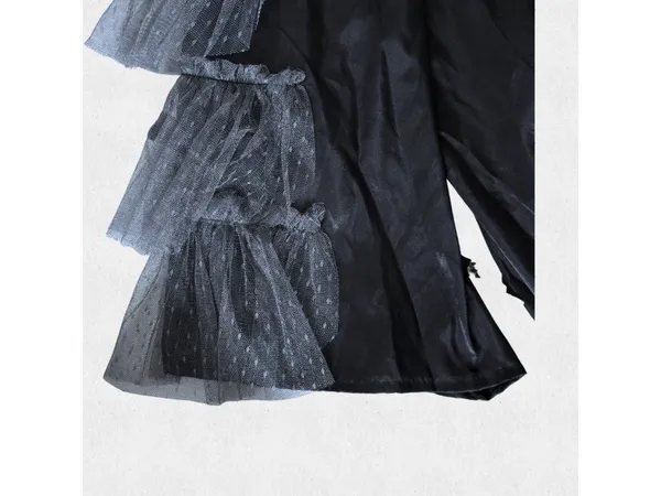Leg Avenue Victorian Ball Gown Costume Black Gray Dress Large Goth Evil Queen - Image 9