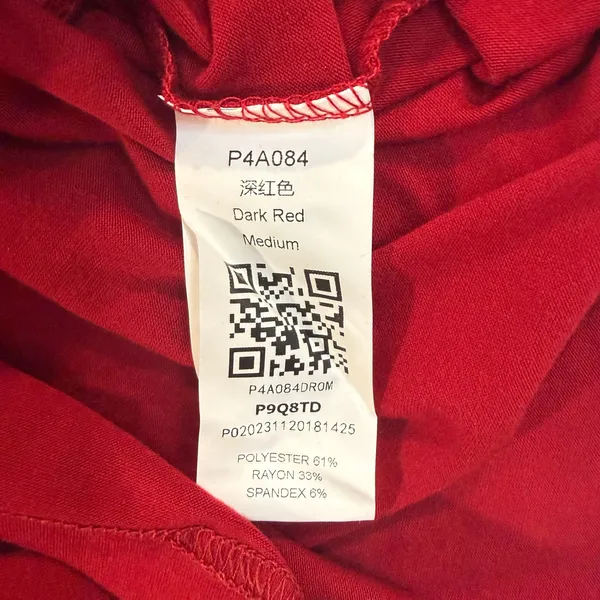 Red Sleeveless Dress V Neck Women’s Medium Stretch Fit NEW - Image 7