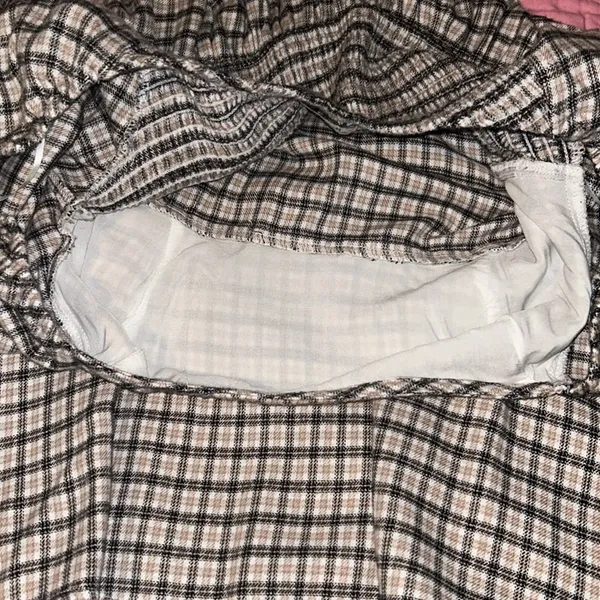 Hollister plaid 3/4 sleeve mini dress - Image 3