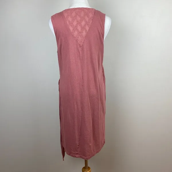 Roxy Wrap Dress‎ 8 Pink Mauve Mini Sleeveless V-Neck Tie Rhythm Luck Lightweight - Image 5