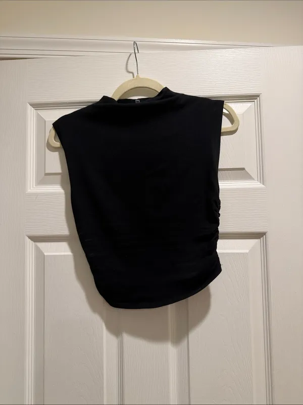 Reformation Lindy Knit Top in black size extra small - Image 7