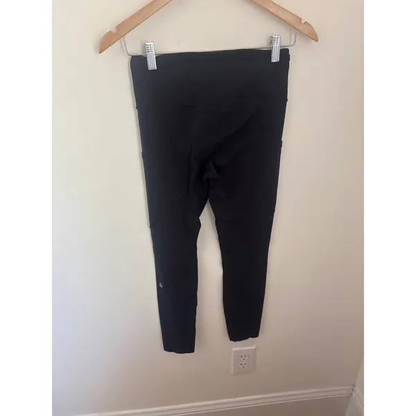 Lululemon Speed Up Tight 25 Black Running‎ Leggings Pockets Reflective Size 6 - Image 2