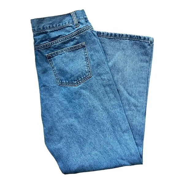 Womens Dazy Medium Rinse Y2K Style Mid Rise Straight Leg Jeans - Sz L - Image 5
