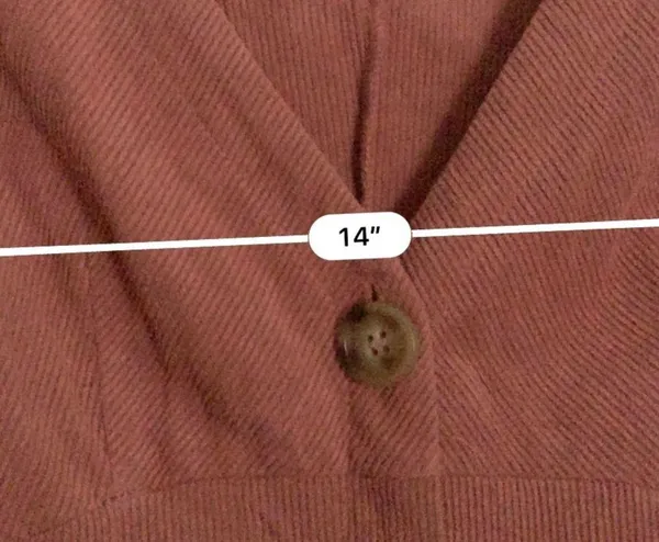ILLA ILLA salmon corduroy button down dress - Image 3