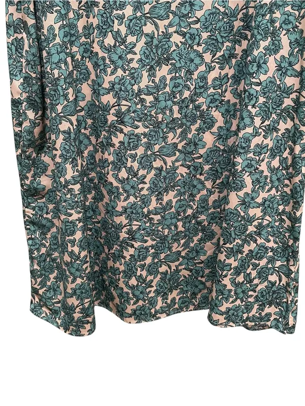 Glamorous Curve Floral Shift Dress Green Pink Womens Size 18 Short Sleeve NWT - Image 3